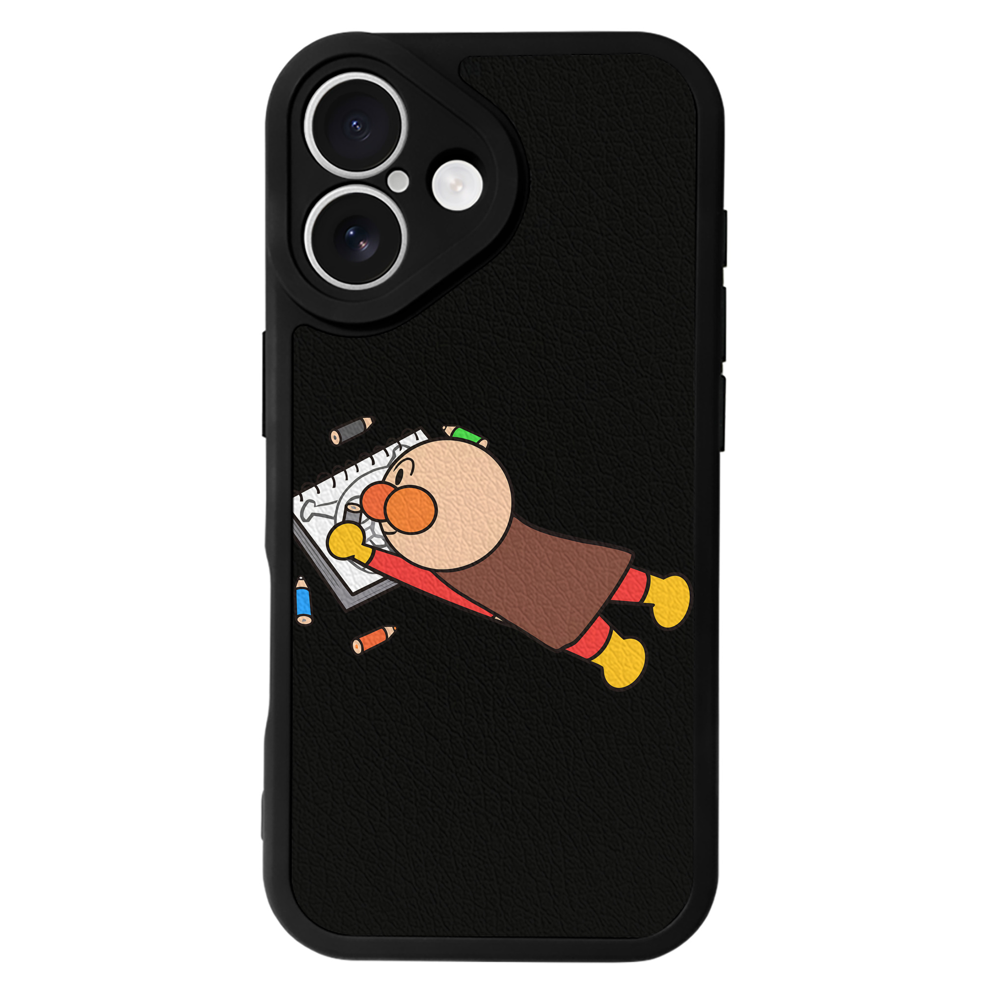 （画像用） アンパンマン Anpanman 【iPhone 16シリーズ対応】シリコンスマホケース（レザー調） 材質：シリコン